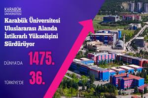 Karabük Üniversitesi Uluslararası Alanda İstikrarlı Yükselişini Sürdürüyor