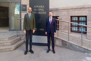 Karabük Üniversitesi Rektörü Prof. Dr. Fatih Kırışık’tan Ankara Medipol Üniversitesi Rektörü Prof. Dr. Tolga Tolunay’a Ziyaret