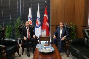 Rektör Prof. Dr. Fatih Kırışık’tan Memur-Sen Genel Başkanı Ali Yalçın’a Ziyaret