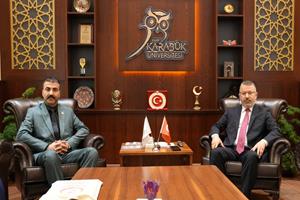 BBP Karabük Heyetinden KBÜ Rektörü Prof. Dr. Fatih Kırışık’a Ziyaret