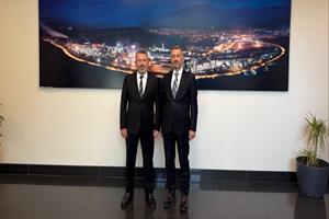 Rektör Kırışık’tan Kardemir Başkanı Oflaz’a Hayırlı Olsun Ziyareti