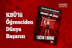 KBÜ'lü Öğrenciden Dünya Başarısı