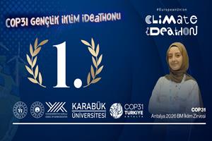 Karabük Üniversitesinden COP31 Gençlik İklim Ideathonu’nda Birincilik