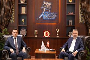 Ülkü Ocakları Karabük İl Başkanlığından Rektör Kırışık’a Ziyaret