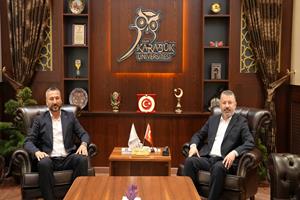 Eskipazar Belediye Başkanı Cıva’dan KBÜ Rektörü Kırışık’a Ziyaret