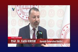 Rektör Prof. Dr. Fatih Kırışık, Kanal V'nin Sorularını Yanıtladı (VİDEO HABER)