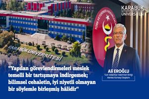 Türk Veteriner Hekimleri Birliği Başkanı Eroğlu’ndan KBÜ’deki Atamalara İlişkin Paylaşımlara Tepki