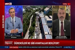 Rektör Kırışık, Akit TV’de KBÜ’nün Başarılarını ve Hedeflerini Paylaştı