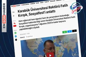 Sosyalfest Türkiye Gündeminde: Rektör Kırışık Ensonhaber’e Konuştu